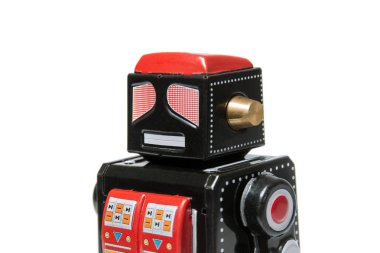 Vintage teneke robot oyuncak