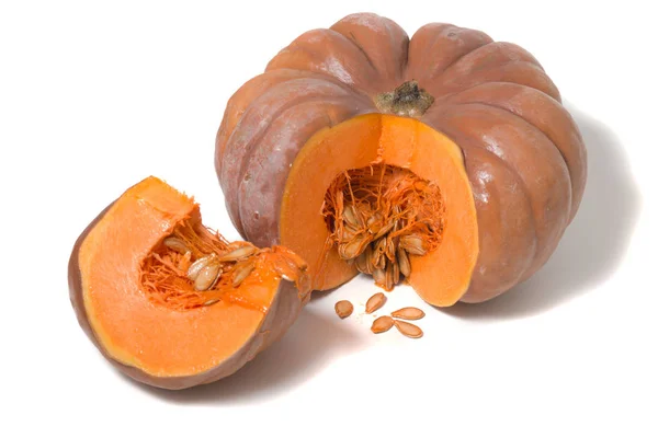 Calabaza naranja grande — Foto de Stock