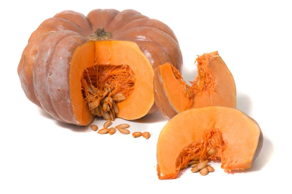 Calabaza naranja grande — Foto de Stock