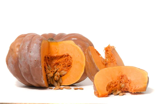 Calabaza naranja grande — Foto de Stock