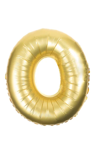 Golden Inflatable letter uppercase — Stock Photo, Image