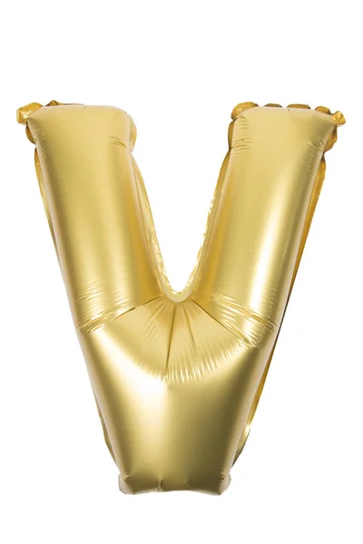 Carta inflável dourada maiúscula — Fotografia de Stock
