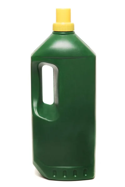 Yeşil plastik deterjan konteyner — Stok fotoğraf