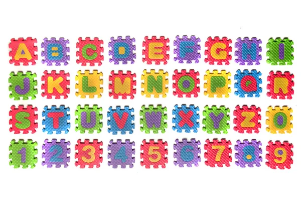 Schiuma puzzle lettera maiuscola — Foto Stock