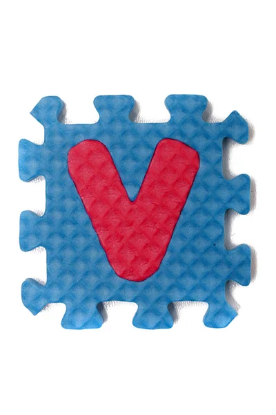 Schaumstoff Puzzle Buchstabe Großbuchstaben — Stockfoto