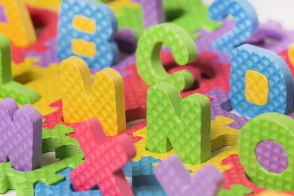 Foam puzzle letter uppercase — Stock Photo, Image