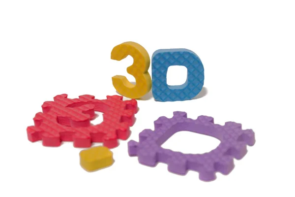 Foam puzzle letter uppercase — Stock Photo, Image