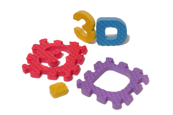 Foam puzzle letter uppercase — Stock Photo, Image
