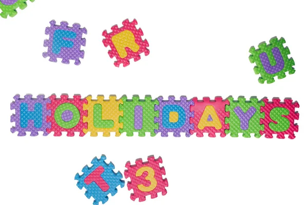 Foam puzzle letter uppercase — Stock Photo, Image