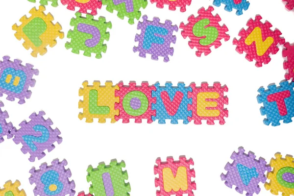 Foam puzzle letter uppercase — Stock Photo, Image