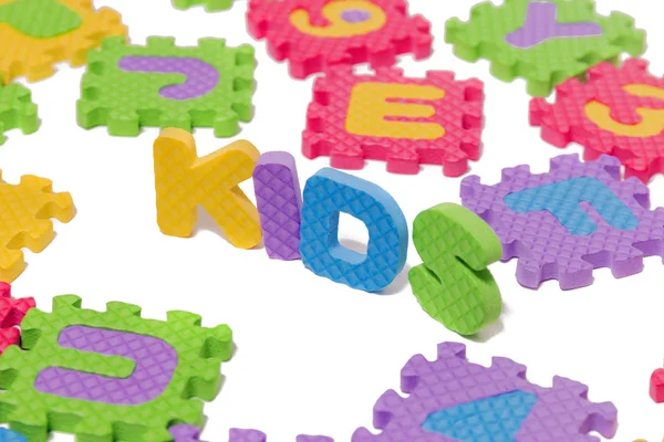 Foam puzzle letter uppercase — Stock Photo, Image