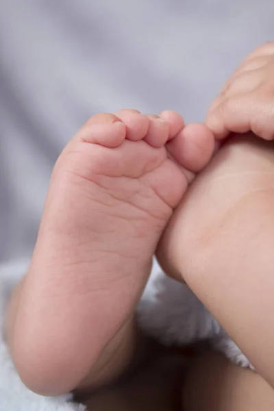 Primo Piano Piede Bambino Carino Piccolo — Foto Stock