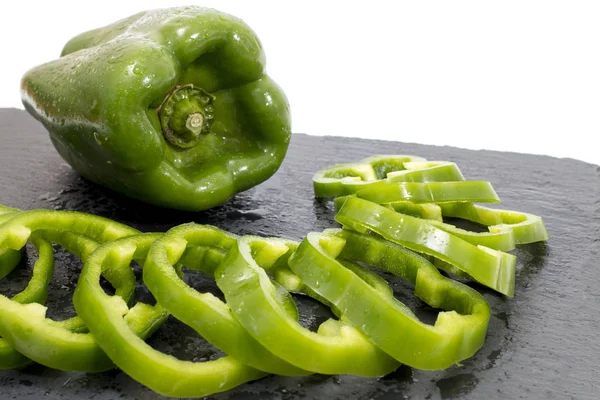 Зелений болгарського перцю — стокове фото