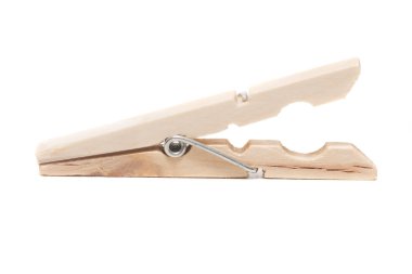 Bir ahşap giyim peg