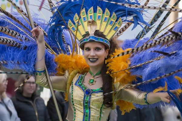 Loule Portugal Feb 2018 Festa Carnaval Colorido Cidade Loulé Portugal — Fotografia de Stock