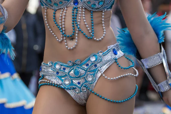 Colorido Carnaval Carnaval Desfile Festival Famel Participante Baile —  Fotos de Stock