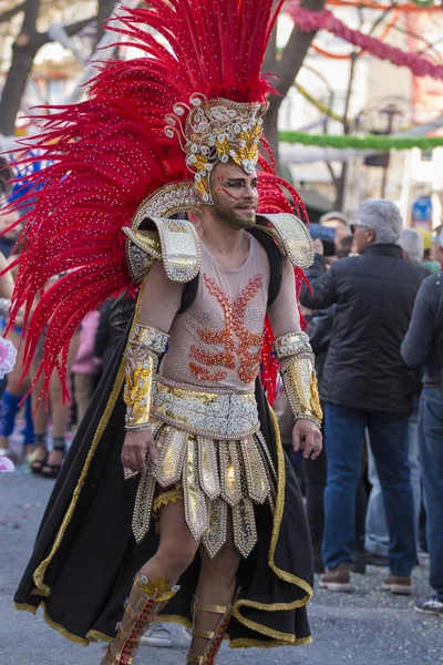 Loule, ポルトガル - 2018年 2 月: カラフルなカーニバル (カーニバル) パレード — ストック写真