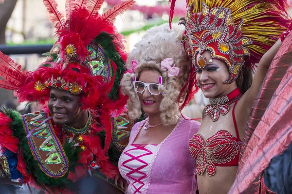 LOULE, PORTUGAL - FEB 2018: Desfile de Carnaval — Fotografia de Stock