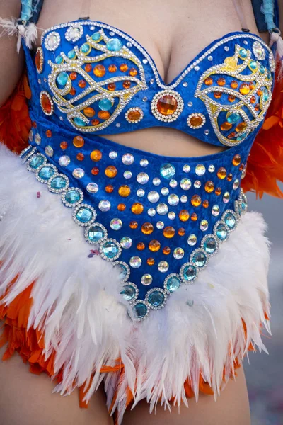Loule Portugal Feb 2018 Colorful Carnival Carnaval Parade Festival Famel — Stock Photo, Image