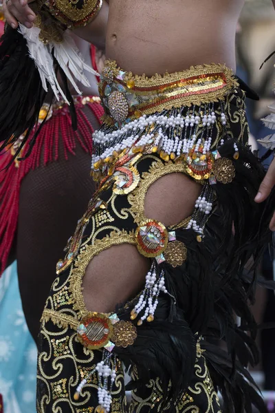 Loule Portugal Feb 2018 Färgglada Carnival Carnaval Parade Festival Famel — Stockfoto