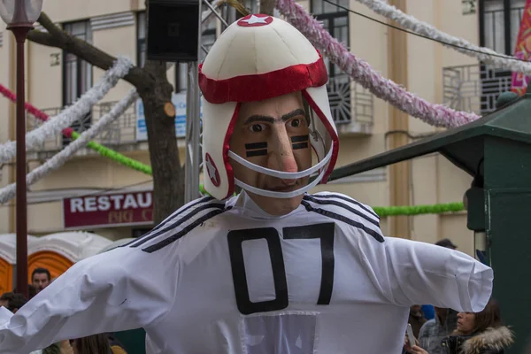 Loule Portugal February 2018 Colorful Carnival Parade Festival Participants Loule — Stock Photo, Image