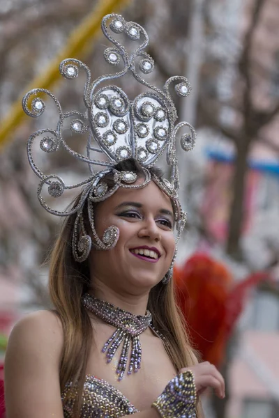 Loule Portugalsko Únor 2018 Barevný Karneval Carnaval Parade Účastníky Festivalu — Stock fotografie