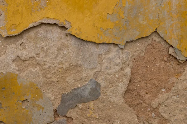 Lähikuva Vanha Rakenne Keltainen Seinä — kuvapankkivalokuva