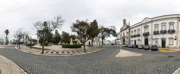 Panorama Historique Centre Ville Faro Portugal — Photo