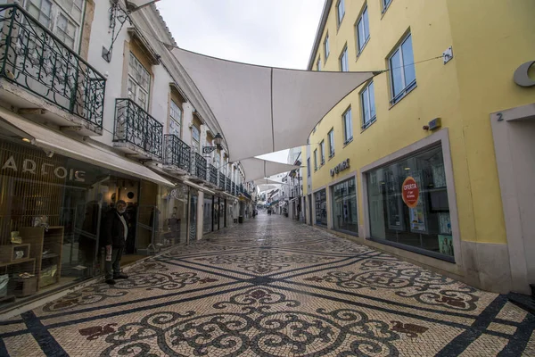 Faro Portugal 4Th March 2018 Street Santo Antonio Faro City — Stock Photo, Image