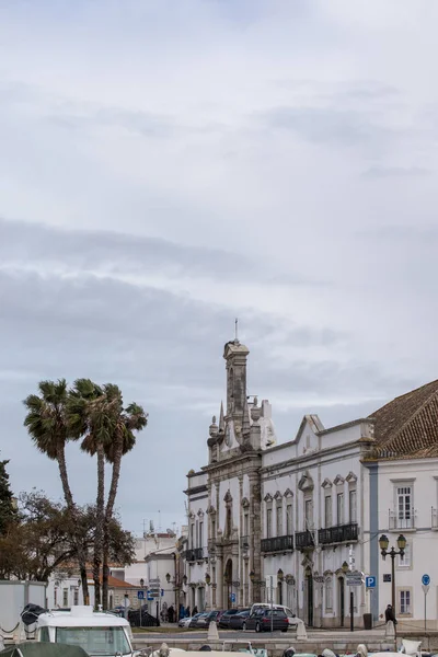 Main Entrance Historical Downtown Faro City Portugal — Stock Photo, Image