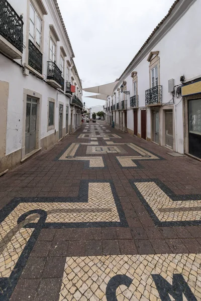 Faro Portugal Marzo 2018 Calle Conselheiro Bivar Ciudad Faro Que — Foto de Stock