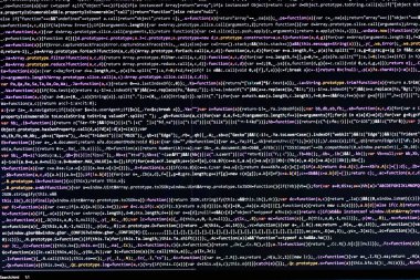 Bilgisayar web sayfası kodu html dosyası içinde yakın çekim.