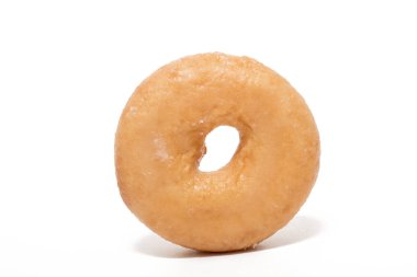 Beyaz arka plan üzerinde tek çörek üzerinde kapat.