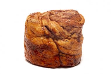 Beyaz bir arka plan üzerinde izole ünlü Portekizli folar pasta.