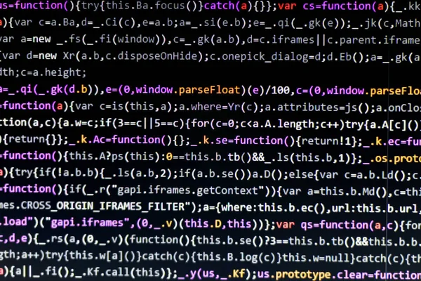 Close Computer Web Page Code Html File — Stock Photo, Image