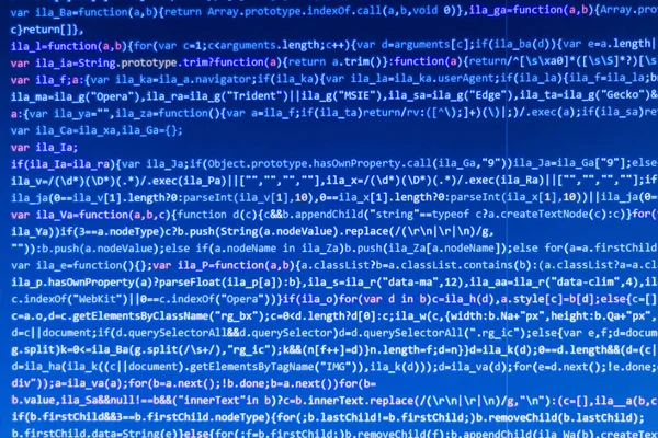 Close Computer Web Page Code Html File — Stock Photo, Image