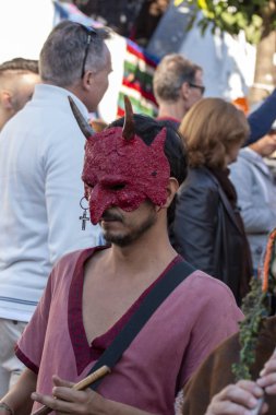 Festivalde ortaçağ sanatçıları