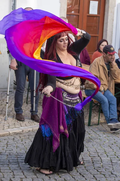 Medeltida artister på festivalen — Stockfoto