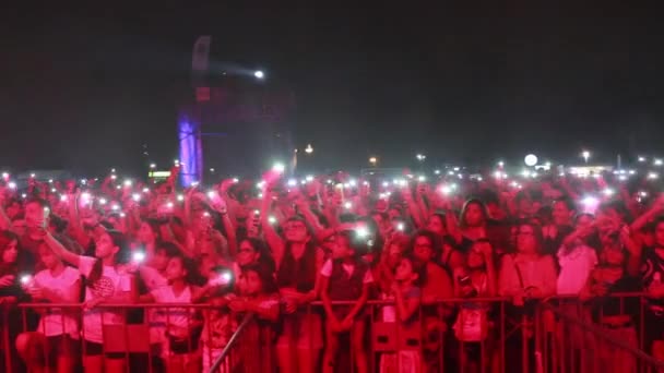 David Carreira atuando no Festival de Música — Vídeo de Stock