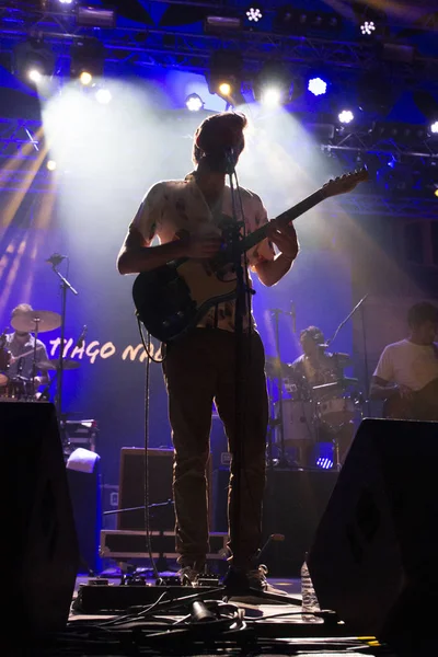 Тиаго Накарато выступает на музыкальном фестивале — стоковое фото