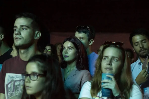 Audiencia ver artista de música en Festival —  Fotos de Stock