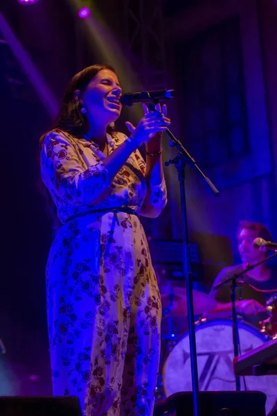 Teresa Aleixo performing on Music Festival — Stock Photo, Image