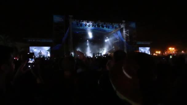 Ornatos Violeta grubu Müzik Festivali 'nde sahne alacak — Stok video