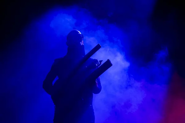 Band med sprängda mekanismer som uppträder på musikfestivalen — Stockfoto