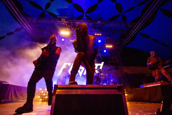 Группа Blasted Mechanism выступает на музыкальном фестивале — стоковое фото