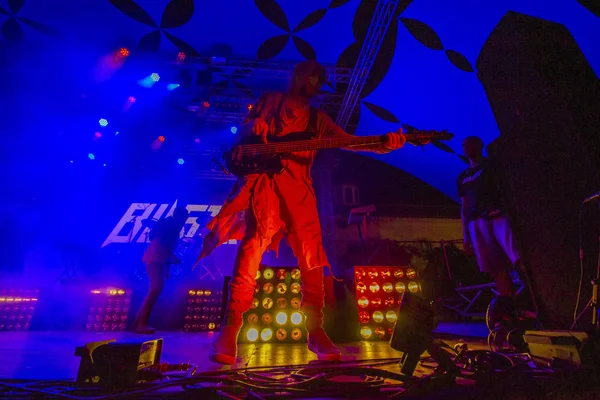 Blaskapelle spielt auf Musikfestival — Stockfoto