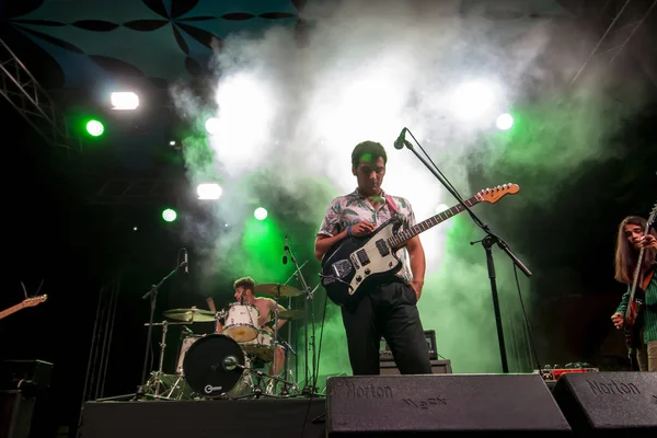 Группа Stone Dead выступает на музыкальном фестивале — стоковое фото