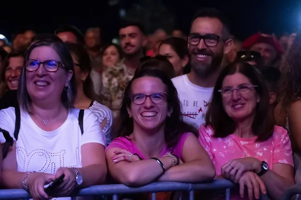 Audiencia ver artista de música en Festival — Foto de Stock