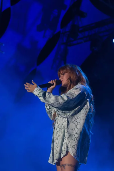 Carolina Deslandes banda que actúa en el Festival de Música —  Fotos de Stock