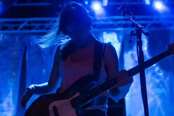 Linda Martini band performing on Music Festival — Stock Photo, Image